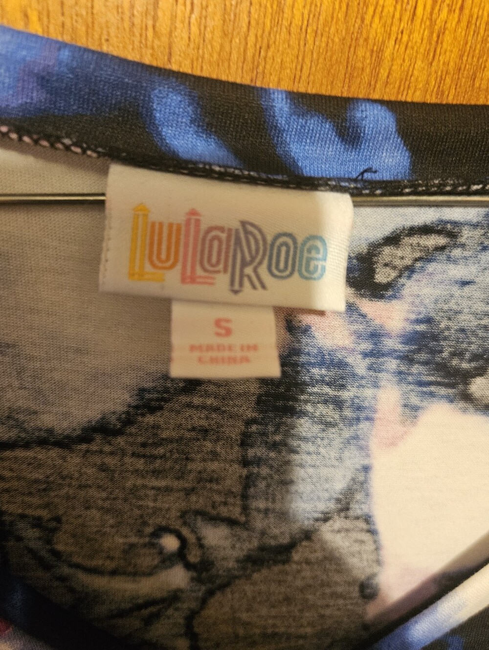 Lularoe Womens Jenna Top Size Small Multicolor Floral - Picture 3 of 7